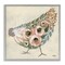 Stupell Industries Vintage Chicken with Floral Body Framed Giclee Art